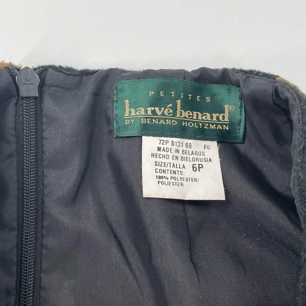 VTG Harvé Bernard Black Bronze “Tortoise Shell” High Waist Miniskirt - Picture 6 of 14